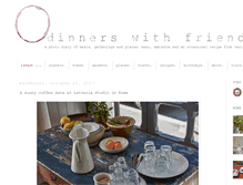 Tablet Screenshot of dinnerswithfriends.com